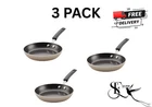 Farberware Easy Clean 8 Inch Nonstick Frying Pan Champagne Pack Of 3 New. Price: $21.00.