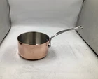 Mauviel M'heritage 150 Polished Copper & Stainless Steel Sauce Pan. 1.8-QT. New. Price: $255.95.