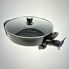 Curtis Stone 7 Qt Electric Skillet Non-stick Glass Lid 5-SETTING 1500W Black New. Price: $25.00.