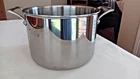Zwilling J. A. Henckels 18/10 Stainless Steel 8-QUART Stock Pot No Lid Used. Price: $39.99.