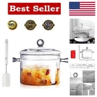 1.5L Heat-resistant Clear Glass Pot With Lid Ideal For Baby Food & Sauces New. Price: $35.95.