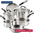 Farberware Brilliance Stainless Steel Cookware Set, 10 Piece Pots And Pans New. Price: $179.08.
