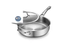 Vocvoi Stainless Steel Pan With Lid, 6QT, New. Price: $55.37.