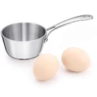 Kc-emier Mini Sauce Pan, Tri-ply Stainless Steel Pot 0.14 Quart, Silver Tone New. Price: $28.99.