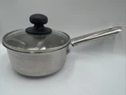 Wolfgang Puck's Cafe Collection 042007 Stainless Saucepan Pot Used. Price: $14.99.