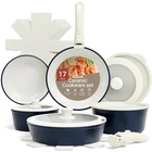 Bakken 17PIECE Ceramic Coated Aluminum Cookware Set, Nonstick Pots And Pans W... New. Price: $179.17.