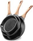 Non Stick Frying Pan Set Granite Skillet With 100% Pfoa & Ptfe Free, Induction New. Price: $96.65.