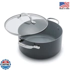 Greenpan Valencia Pro 5QT Stock Pot Ceramic Nonstick Hard Anodized Gray New. Price: $163.99.