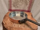 Antique Copper Saute Pan 10 INCH-25.5CM Diameter With Fresh Tin 5LB 5OZ 2.6MM Used. Price: $175.00.