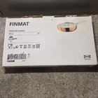Ikea Finmat Saut Pan With Lid, Copper/stainless Steel, 10" New Box. Price: $40.49.
