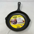 Lodge Chef Collection 8" Cast Iron Skillet - Black Ergonomic Handles, Perfect New. Price: $19.59.