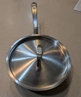 Made Stainless Steel Saucier Pan With Lid 3 Qt Multi-clad Cookware Used. Price: $119.79.