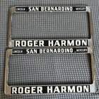 Roger Harmon Lincoln Mercury San Bernardino License Frames Continental Cougar Used. Price: $99.99.