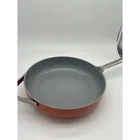 Caraway 4.5 Qt Ceramic-coated Saut Pan 12 Perracotta Nonstick Lid Used. Price: $74.99.