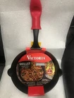 Victoria Cast Iron Skillet. Frying Pan With Long Handle 10" Black Brand New. Price: $50.00.