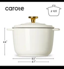 Carote 2QT Enameled Cast Iron Dutch Oven Pot With Lid, Mini Round Used. Price: $50.00.