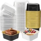200 Pack 5 Oz Mini Cake Pans With Lid, Aluminum Foil Baking Tins, Square... New. Price: $48.99.