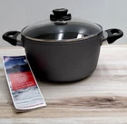 Swiss Diamond Nonstick Soup Pot - Faitout With Lid, 5.5 Quart * New. Price: $179.95.