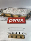 Pyrex 2 Piece Christmas Tree Basket Holiday Serving Cooking Set 9X13 New Box. Price: $17.75.