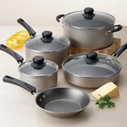 Tramontina 9-PIECE Non-stick Cookware Set, Champagne New. Price: $32.43.
