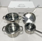 Am Home Use Cookware Set Stainless Steel Nonstick Coated Pans Soup Milk New. Price: $245.00.