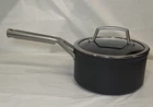 Ninja Foodi Neverstick 2.5 Qt Saucepan Pot With Glass Lid Black Used. Price: $24.00.