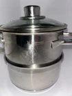 Wmf Germany Cromargan Induction Stainless Steel Double Boiler Saucepan Pot Set 3 Used. Price: $45.00.