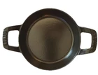 Staub Cast Iron Enameled 6 Skillet Black Inside And Gray Outside Used. Price: $75.00.