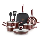 T-fal Easy Care 12-PIECE Non-stick Cookware Set, Pots And Pans, Red New. Price: $67.99.