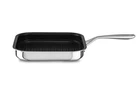Kitchen Aid 10" Square Nonstick Grill Pan Tri-ply Stainless Steel KC2T10NRST Nib New. Price: $99.99.