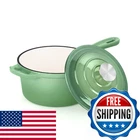 E-far Enameled Cast Iron With Lid, 1 Quart Dutch Oven Saucepan, Mini New. Price: $65.50.