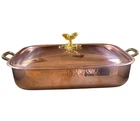 Ruffoni Historia Hammered Copper 5.5 Qt 36 Rectangular Roasting Pan Acorn Finial New. Price: $465.00.