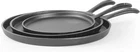 Commercial Chef 3-PIECE Cast Griddle Set, Pre-seasoned Iron, Includes New. Price: $46.25.