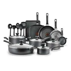 T-fal Easy Care, 20 Piece Non-stick Pots And Pans Cookware Set, Grey New. Price: $89.90.