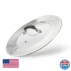 Wishdirect Universal Pot Pan Lid Cover 8.25"-12" Stainless Steel Tempered Glass New. Price: $31.33.