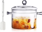 Clear Glass Simmer For Stove Potpourri Cooking Saucepan With Cover Cookware New. Price: $29.97.