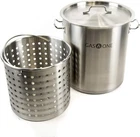 Fryer Pot 32 Quart All Purpose Stainless Steel Tri-ply Bottom With New. Price: $122.73.