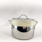 Bloomhouse 3PCS 6-QTTRIPLY Stainless Steel Nonstick Dutch Oven Ceramic Steamer New. Price: $109.99.