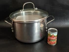 Calphalon 8606 Stainless Steel Qt 1.5 Gallon Triply 2 Handled Stock Pot Lid Used. Price: $74.99.