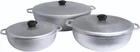 Imusa Caldero Stock Pot With Lid 3PC Set, 1.5/3.5/7 Qt, Cast Aluminum, For New. Price: $104.24.