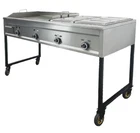 65" Natural Gas Taco Cart Carritos Taqueros Gusto Plancha W/ Pan Warmer New. Price: $1278.00.