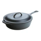 Lodge Deep Skillet 12 In. Cast Iron Handle Lid Pre-seasoned Durable Versatile New. Price: $91.69.