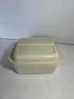 Vintage Anchor Hocking Microware PM481-T1 Dish Container Divided Lid Usa Made Used. Price: $14.95.