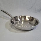 Pampered Chef 8 Inch Stainless Steel 31H Skillet Frying Pan Saut Omelet Used. Price: $29.87.