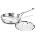 Delarlo 12-INCH Tri-ply Stainless Steel Frying Pan With Lid, Oven Safe New. Price: $39.99.