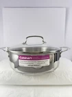 Cuisinart Stainless Steel 3.5 Quart Saute Pan W/glass Lid Model #7755-24PP New. Price: $51.00.