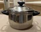 Tools The Trade Odyssey Professional 4QT Stock Pot, Lid Stainless Steel 21128 Used. Price: $39.99.