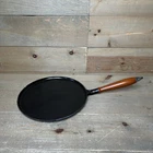 Staub 1212823 Crepe 11" Matte Black Crepiere Pancake Wooden Handle New. Price: $150.00.