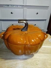 Staub Cast Iron Pumpkin Cocotte Dutch Oven 3.5QT Burnt Orange New. Price: $190.00.
