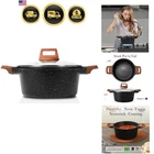 Nonstick Stock Pot With Lid, 5 Quart Granite Casserole Large Soup Pasta C... New. Price: $57.10.